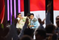 Calon wakil presiden (Cawapres) nomor urut 2 Gibran Rakabuming Raka Acara Debat Cawapres. (Dok. TKN Prabowo Gibran)

