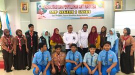 Yayasan Rehabilitasi Korban Narkoba (YR KOBRA) Sosialisasi Bahaya Narkoba di SMPN 1 Candi Sidoarjo, (16/02/24). (Doc.Ist)