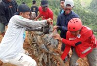 Tanah longsor di Kabupaten Luwu, Sulawesi Selatan. (Dok. BNPB)

